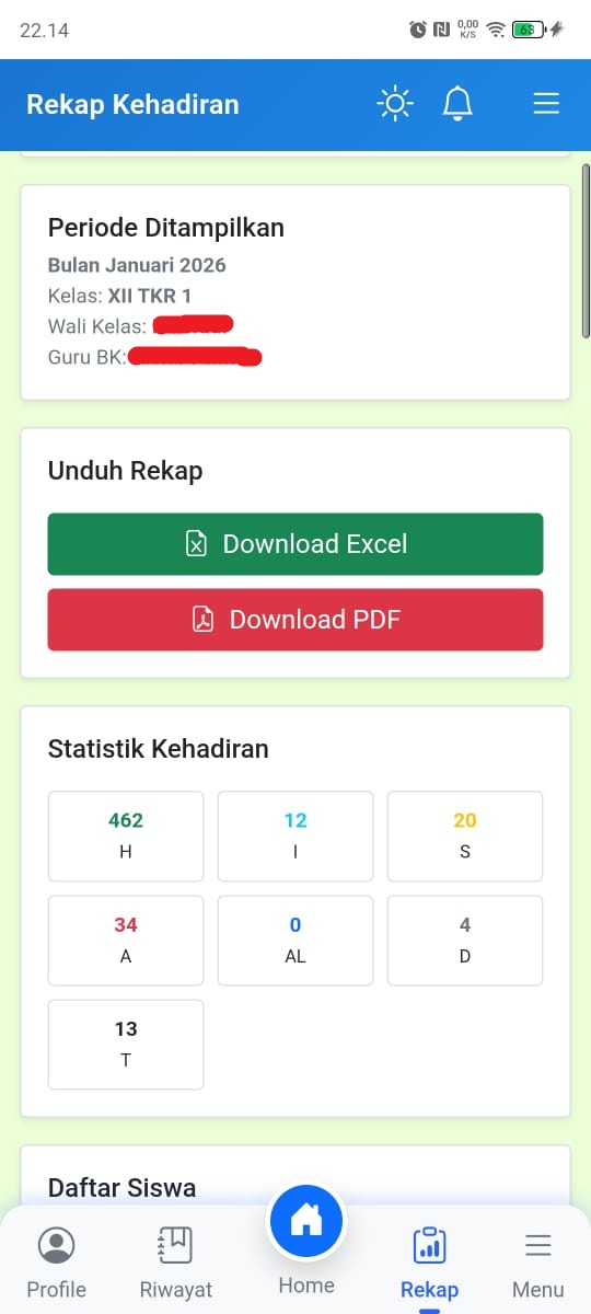 Rekap Kelas